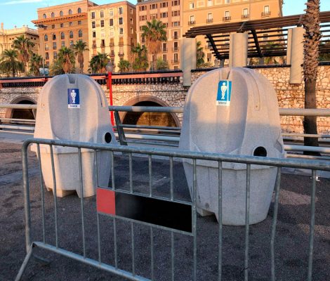 Alquiler de urinarios portátiles para Alicante y Murcia